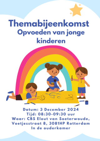 Ouderkamer- Voorlichting opvoeden van jonge kinderen gr.0 t/m 3